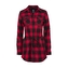 Košile Brandit Longshirt Lucy - červená-černá, M