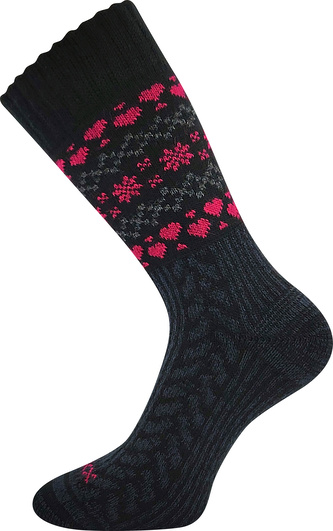 VoXX® ponožky Veltra černá-magenta 35-38 (23-25) 1 pár