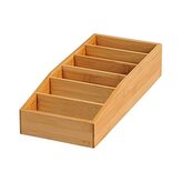 Univerzální organizér, 6 přihrádek, 15 x 7 x 35 cm, bambus KESPER 70822