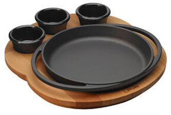 Grilovací a servírovací set kulatý Ø 20 cm + misky LAVA Metal