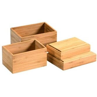 Univerzální organizéry 4 ks, bambus KESPER 58195