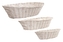Proutěný košík Boris bílý, sada 3 ks