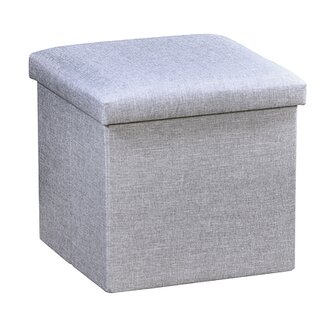 Taburet, 38 x 38 x 38 cm, světle šedý KESPER 15956