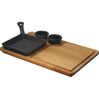 Grilovací a servírovací set 40 x 25 cm LAVA Metal