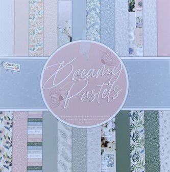 Designový papír 30,5 x 30,5 cm, 240 g/m², 24 listů-  Dreamy Pastels