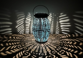 Lampa závěsná solar černá