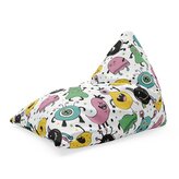 Sedací vak Triangl Příšerky: 120 x 100 x 100 cm