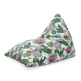 Sedací vak Triangl Zebra a Plameňák: 120 x 100 x 100 cm