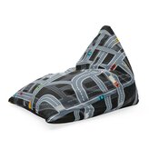 Sedací vak Triangl Dětská autodráha: 120 x 100 x 100 cm