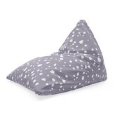 Sedací vak Triangl Bílé flíčky na fialové: 120 x 100 x 100 cm