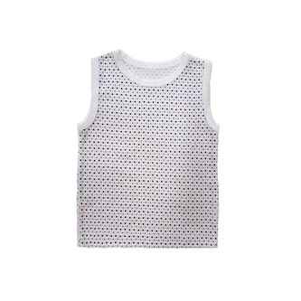 Tílko chlapecké i dívčí vel. 92 - 110; Barva: srdce bílá / fialová; Velikost: 104