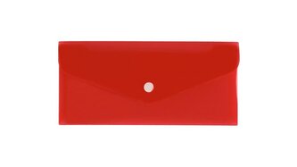 Teczka koperta DL satyna czerwona