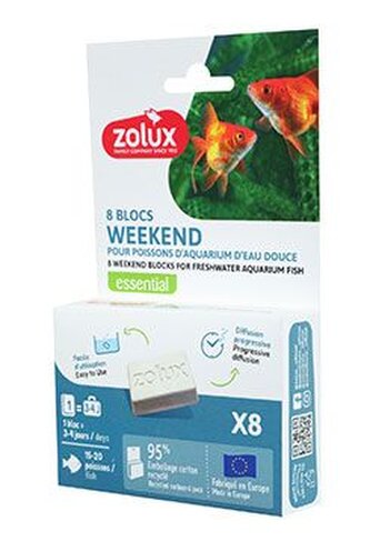 Blok krmný WEEKEND pro akv.ryby 8x7,5g Zolux