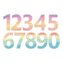 Zestaw wykrojników - Cyfry z przeszyciem 10szt