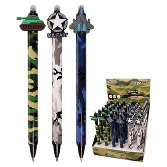 Pero kuličkové, gumovací MORO, hrot 0,5 mm (3 designy)