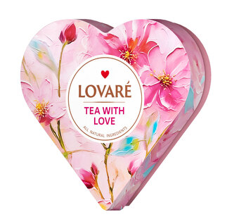 LOVARÉ Tea With Love 68g (34 pyramid, černý čaj) LOVARÉ Tea With Love 68g (34 pyramid, černý čaj)
