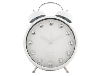 Designové stolní hodiny - budík 6019WH Karlsson 30cm