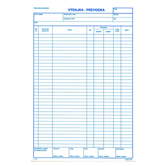 Výdejka Převodka A4, 100 listů (140)