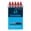 Náplň pro rollery Schneider Cartridge 852 0,6 mm / 5 ks - červená