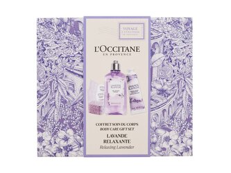 L'Occitane Lavande Blanche sprchový gel Lavande Blanche Shower Gel 250 ml + krém na ruce Lavande Blanche Soothing Hand Cream 30 ml + bomba do koupele Lavande Blanche Bath Cube 2 x 18 g