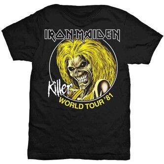 Tričko Iron Maiden - Killers World Tour 81, L