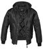 Bunda Brandit MA1 Sweat Hooded - černá, L