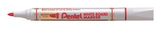 Popisovač na bílou tabuli, červená, 4,2 mm, kuželový hrot, PENTEL MW85-BE