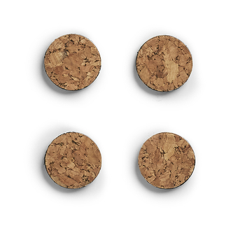 ZELLER Magnetky kulaté korek 4ks, průměr 2,8cm