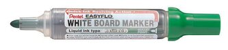 Popisovač na bílou tabuli "Easyflo", zelená, 6 mm, kuželový hrot, PENTEL MW50M-D