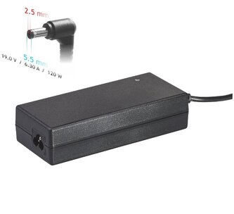 Akyga Nabíjecka na notebook 19V/6.3A 120W 5.5 x 2.5 mm pro ujitsu-Siemens /HP/Compaq/Toshiba