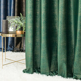 Dekorační vzorovaný závěs s kroužky ELEONORA zelená 140x250 cm (cena za 1 kus) MyBestHome