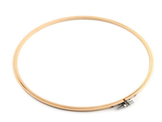 Vyšívací kruh bambusový, velký Ø29 cm - 10 ks - bambus světlý