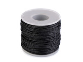 Šňůra hlazená Ø1 mm - 1 ks - 3 černá