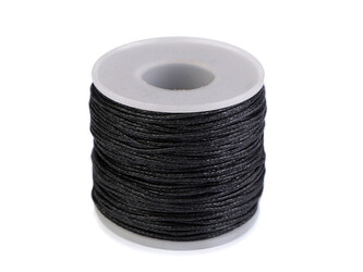 Šňůra hlazená Ø1 mm - 1 ks - 3 černá