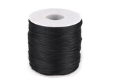 Saténová šňůra Ø1 mm - 1 ks - 170 černá