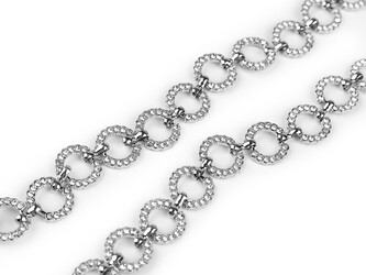 Pásek štrasový šíře 1,5 cm - 1 ks - crystal