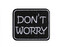 Nažehlovačka  Dont worry, Be happy - 10 ks - 1 stříbrná