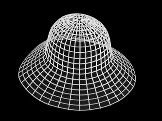 Plastový základ pro výrobu klobouku - 1 ks - 1 bílá mléčná