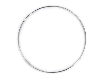 Kovový kruh Ø25,5 cm - 1 ks - 1 (25,5 cm) nikl