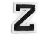 Nažehlovačka písmena - 10 ks - 26 "Z" černá