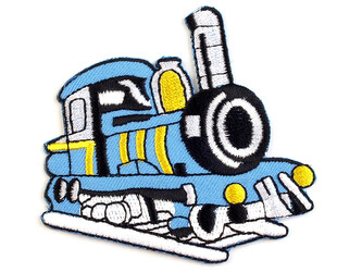 Nažehlovačka auto, traktor, loď - 1 ks - 29 modrá jeans vláček