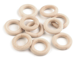 Dřevěný kroužek vnější Ø30 mm - 1000 ks - přírodní sv.