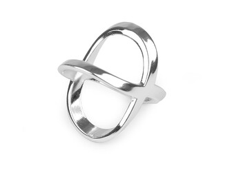 Spona / průvlek na šátek - 1 ks - 1 stříbrná