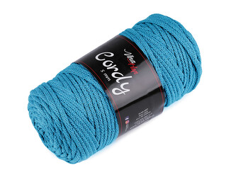 Provázková příze 100 m Cordy - 1 ks - 29 (8127) modrá tyrkys