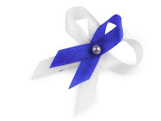 Svatební mašličky / voničky šíře 35 mm saténové - 100 ks - 51 modrá kobaltová