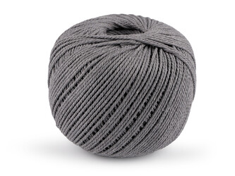 Bavlněná příze macrame Ø2 mm rozčesávací - 1 ks - 17 šedá