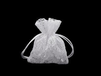 Dárkový pytlík 10x13 cm - 10 ks - 1 bílá