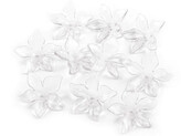 Plastové korálky květ / sukýnka Ø25-29 mm - 800 ks - 7 (01) - 25 mm transparent