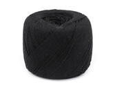 Bavlněná příze macrame Ø1,5-2 mm rozčesávací - 1 ks - 4 černá