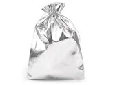 Dárkový pytlík 16,5x23 cm lurex - 10 ks - 1 stříbrná
